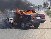 ضبط سائق توك توك أشعل النيران فى سيارة اصطدمت به فى المنوفية